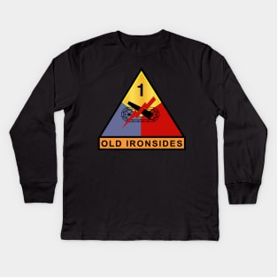 1st Armored - Old Ironsides wo Txt Kids Long Sleeve T-Shirt